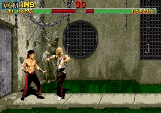 In-game screen of the game Mortal Kombat II on Sega 32X