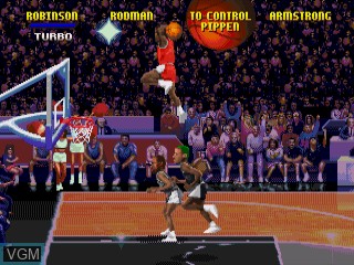 In-game screen of the game NBA Jam Tournament Edition on Sega 32X