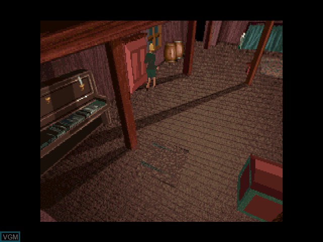 In-game screen of the game Alone in the Dark on 3DO
