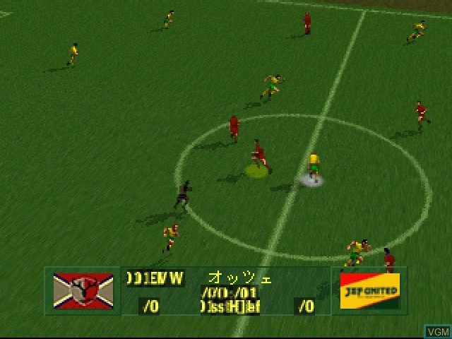 In-game screen of the game J.League Virtual Stadium on 3DO
