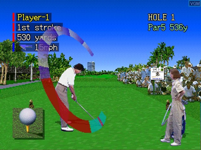 In-game screen of the game Waialae Country Club on 3DO