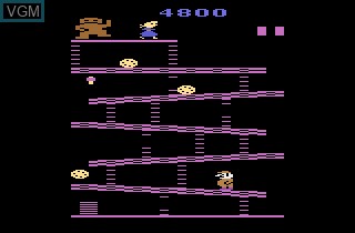 In-game screen of the game Donkey Kong on Atari 2600