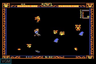 In-game screen of the game Gremlins on Atari 5200