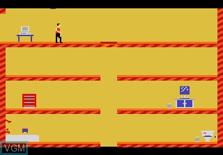 In-game screen of the game Impossible Mission on Atari 7800