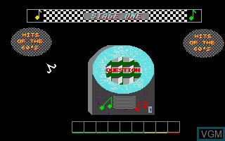 In-game screen of the game Pop Music Challenge on Atari ST