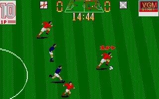 In-game screen of the game European Football Champ on Atari ST