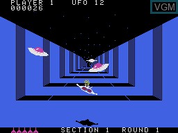 In-game screen of the game Buck Rogers - Planet of Zoom on Coleco Industries Colecovision