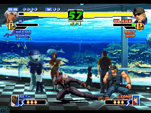 In-game screen of the game King of Fighters 2000, The on Sega Dreamcast