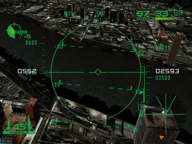 In-game screen of the game Deadly Skies on Sega Dreamcast