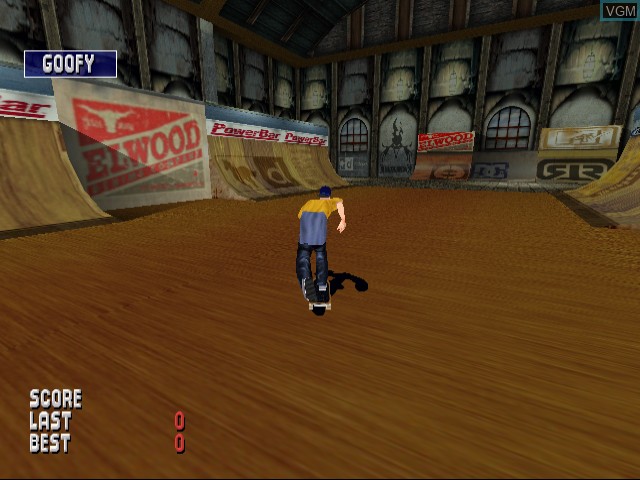 In-game screen of the game MTV Sports - Skateboarding Featuring Andy Macdonald on Sega Dreamcast