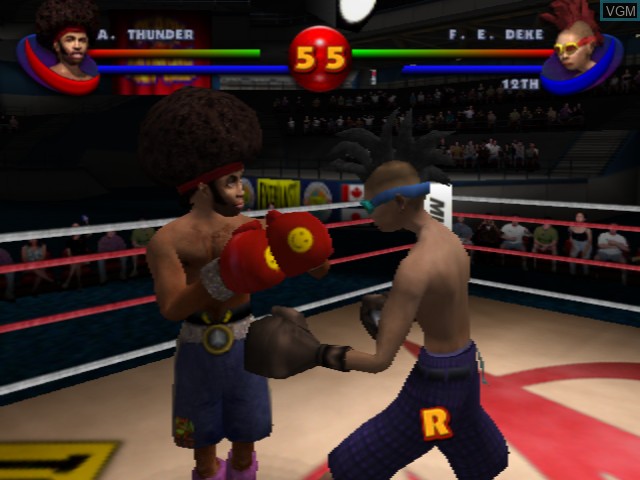 In-game screen of the game Ready 2 Rumble Boxing - Round 2 on Sega Dreamcast