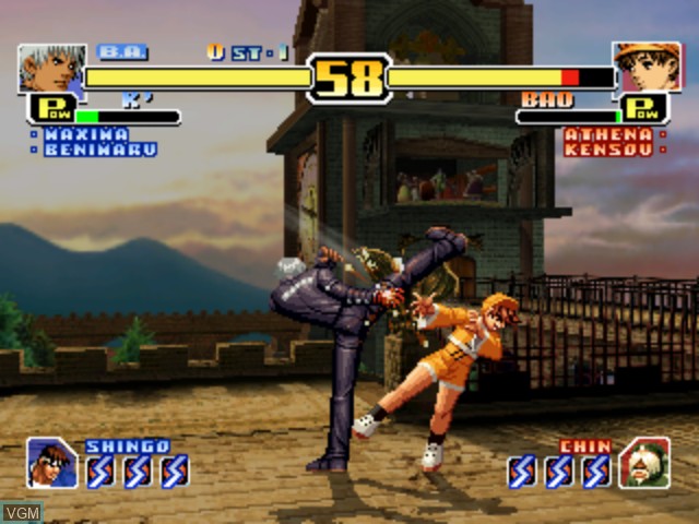 In-game screen of the game King of Fighters '99 Evolution, The on Sega Dreamcast