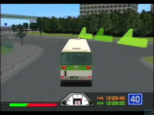 In-game screen of the game Tokyo Bus Annai - Bijin Bug Guide Tenjou Pack on Sega Dreamcast