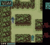 In-game screen of the game Metal Gear Solid on Nintendo Game Boy Color