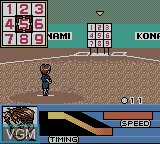 In-game screen of the game Kinniku Banzuke GB 2 - Mokushi Semassuru Champion on Nintendo Game Boy Color