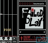 In-game screen of the game BeatMania GB on Nintendo Game Boy Color