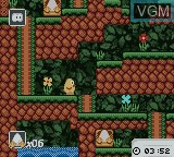 In-game screen of the game Toki Tori on Nintendo Game Boy Color
