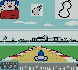 In-game screen of the game Doraemon Kart 2 on Nintendo Game Boy Color