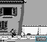 In-game screen of the game Pinocchio on Nintendo Game Boy