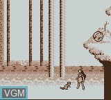 In-game screen of the game Pocahontas on Nintendo Game Boy