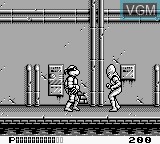 In-game screen of the game Teenage Mutant Ninja Turtles 2 on Nintendo Game Boy