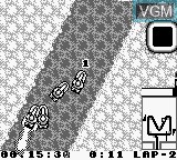 In-game screen of the game Wave Race on Nintendo Game Boy