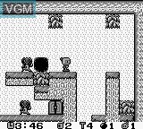 In-game screen of the game Pocket Bomberman on Nintendo Game Boy