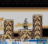 In-game screen of the game Daffy Duck on Nintendo Game Boy