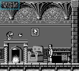 In-game screen of the game Dr. Franken on Nintendo Game Boy
