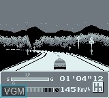 In-game screen of the game Initial D Gaiden on Nintendo Game Boy