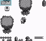 In-game screen of the game Jurassic Park on Nintendo Game Boy
