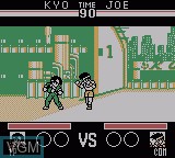 In-game screen of the game King of Fighters '95, The on Nintendo Game Boy