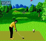 In-game screen of the game Ernie Els Golf on Sega Game Gear