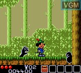 In-game screen of the game Legend of Illusion starring Mickey Mouse on Sega Game Gear