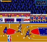 In-game screen of the game NBA Jam on Sega Game Gear