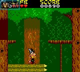 In-game screen of the game Asterix and the Secret Mission on Sega Game Gear