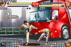 In-game screen of the game King of Fighters EX 2, The - Howling Blood on Nintendo GameBoy Advance