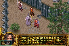 In-game screen of the game Lord of the Rings, The - The Two Towers on Nintendo GameBoy Advance