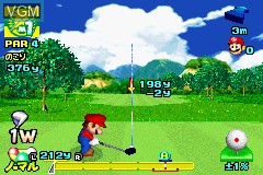 In-game screen of the game Mario Golf - GBA Tour on Nintendo GameBoy Advance