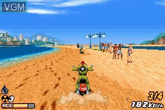 In-game screen of the game Road Rash - Jailbreak on Nintendo GameBoy Advance