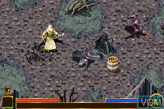 In-game screen of the game Lord of the Rings, The - The Return of the King on Nintendo GameBoy Advance