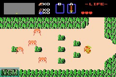 In-game screen of the game Famicom Mini - Zelda no Densetsu on Nintendo GameBoy Advance