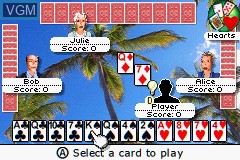 In-game screen of the game Ultimate Card Games on Nintendo GameBoy Advance