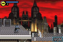 In-game screen of the game Batman - Vengeance on Nintendo GameBoy Advance