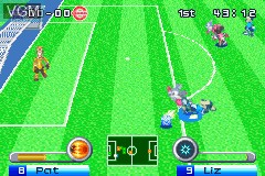 In-game screen of the game Disney Sports - Football on Nintendo GameBoy Advance