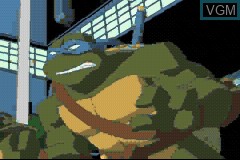 In-game screen of the game Game Boy Advance Video - Teenage Mutant Ninja Turtles - Le Déménagement on Nintendo GameBoy Advance