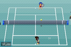 In-game screen of the game Family Tennis Advance on Nintendo GameBoy Advance