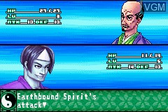 In-game screen of the game Shaman King - Legacy of the Spirits, Soaring Hawk on Nintendo GameBoy Advance