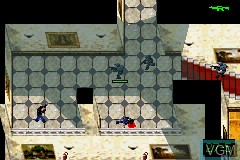 In-game screen of the game Tom Clancy's Rainbow Six - Rogue Spear on Nintendo GameBoy Advance