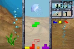 In-game screen of the game Tetris Worlds on Nintendo GameBoy Advance
